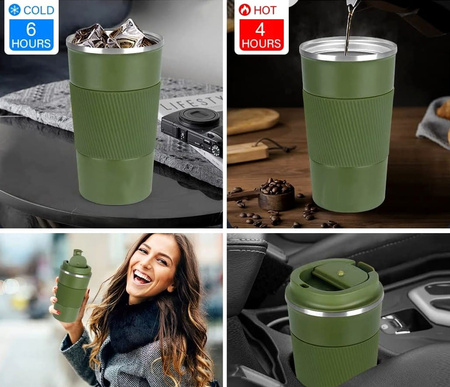 Cana termica, termos mare 510ML, etansa pentru cafea