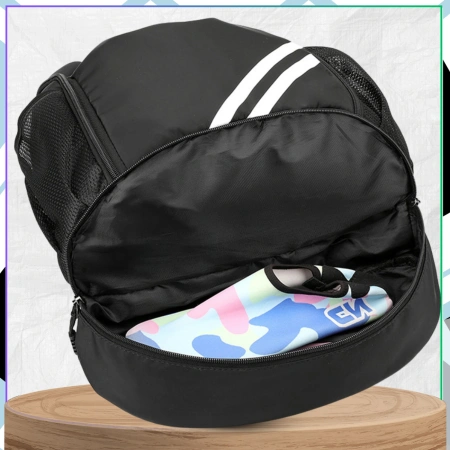 Rucsac sport cu șnur pentru antrenament de gimnastică, negru