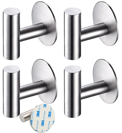 Baie cârlige set 4pc argint autoadezive