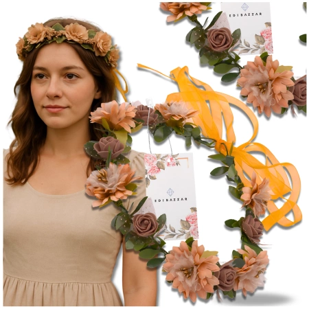 Maro Bentita Coroana Flori Trandafiri Stil Boho