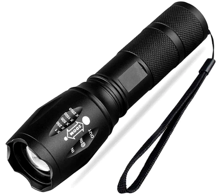 Mini lanternă militară tactică, aluminiu puternic