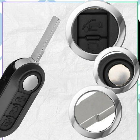 Capac cheie telecomanda 3 butoane Fiat 500 Ducato Panda Bravo Punto