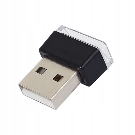 Mini USB 5V LED albastru pentru mașină, pentru interiorul mașinii