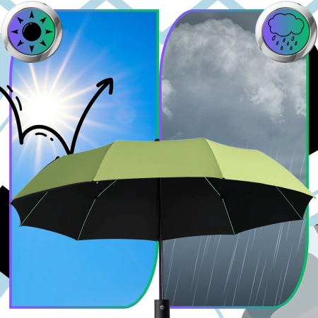 Umbrelă pliabilă automată Umbrelă automată VERDE ANTI-UV