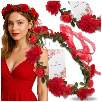 Coroana Rosie Bentita Flori Trandafiri Stil Boho