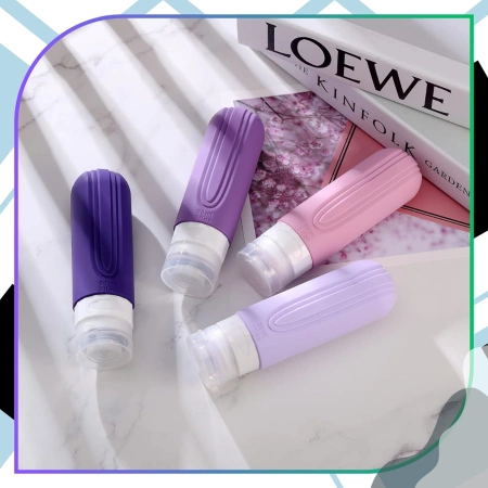 Set de 4 sticle de călătorie reutilizabile de 90 ml