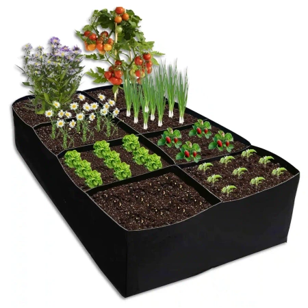 Geanta mare ghiveci cu flori pentru plantarea legumelor 120x60x30 cm