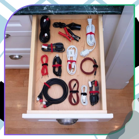 Clemă de cablu cu velcro pentru fixarea firelor, set de 100 bucăți, colorată, 12x150mm