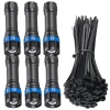 Set complet lanternă LED 6 buc + benzi de strângere 100 buc