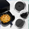 Inserție din silicon pentru friteuză cu aer, tavă de copt neagră reutilizabilă