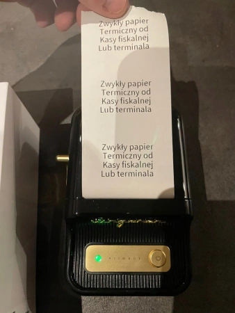 Imprimantă termică Bluetooth NIIMBOT B21 BEIGE GOLD pentru autocolante și etichete