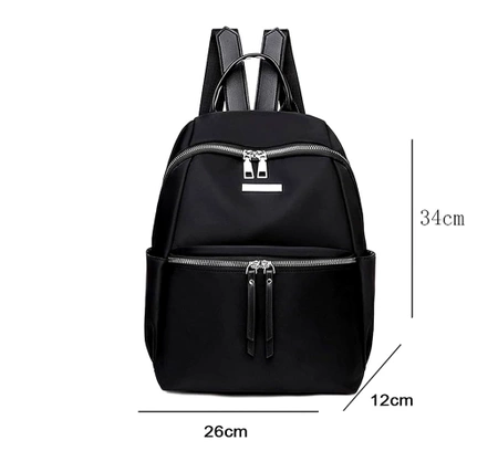 Rucsac de dama neagra, rucsac urban, elegant, incapator