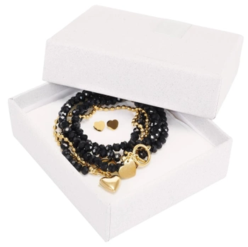 Set de bijuterii din oțel chirurgical colier brățară cercei aur