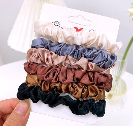 Set benzi de par si scrunchies, 6 bucati