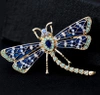 Broșă elegantă insecte libelule cu zirconi