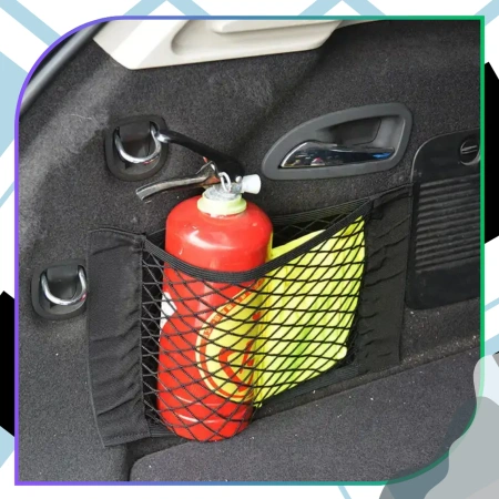 Plasă portbagaj auto 4 buc elastice cu velcro 2 dimensiuni