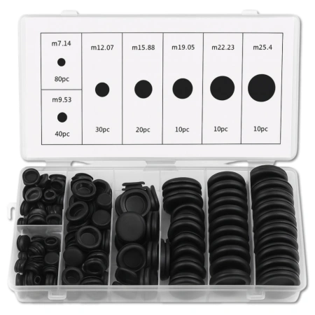 Dopuri de cauciuc, set de 200 de bucăți, dopuri pentru găuri tehnologice în caroserie