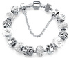 Bratara modulara din argint cu brelocuri de zircon