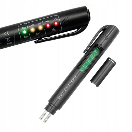 Tester lichid de frână, LED, 5 niveluri DOT 3 4 5, conținut de apă