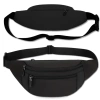 Rucsac sportiv pentru talie, bărbați și femei, borsetă neagră pentru talie.