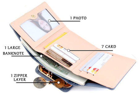 Portofel elegant din piele retro poseta medie