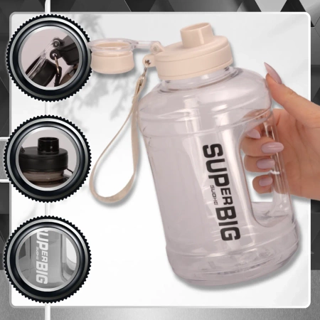 Sticla TRESSARI, sticla sport pentru sala, 1600ml BPA FREE, pentru apa TRITAN