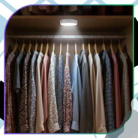 Set de 2 lămpi LED, lampă de perete tactilă, USB wireless